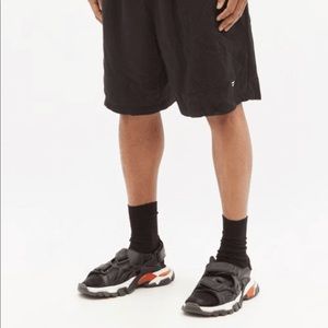 Balenciag Track Sandals Black / White / Red